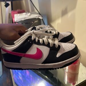 Nike Black and Pink Sneakers